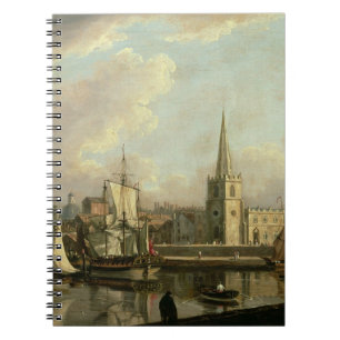 George's Dock Basin, Liverpool, 1797 (oil on canva Notebook