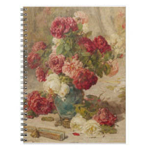 Georges Jeannin - A Still Life with Roses in a ... Notebook