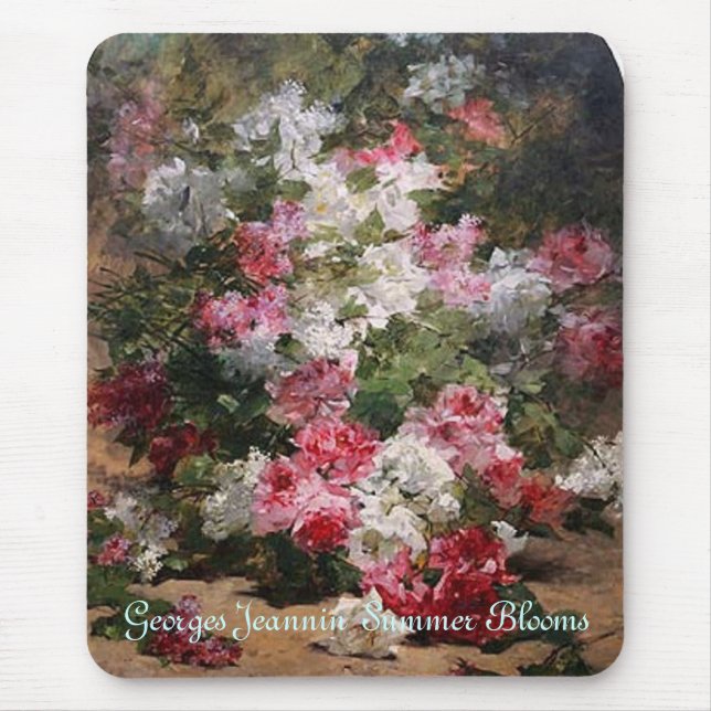 Georges Jeannin  Summer Blooms Mouse Pad (Front)