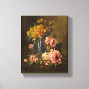 Georges Jeannin Vintage Flower Still Life Canvas Print