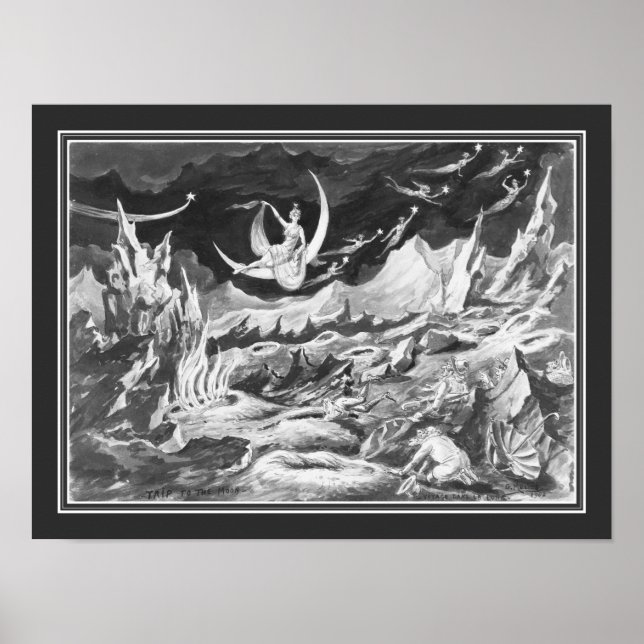 Georges Méliès "Trip to the Moon" ca. 1902 Poster (Front)
