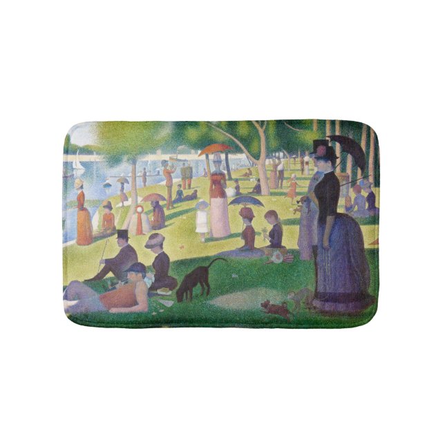 Georges Seurat - A Sunday on La Grande Jatte Bath Mat (Front)