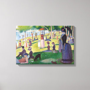 Georges Seurat - A Sunday on La Grande Jatte Canvas Print