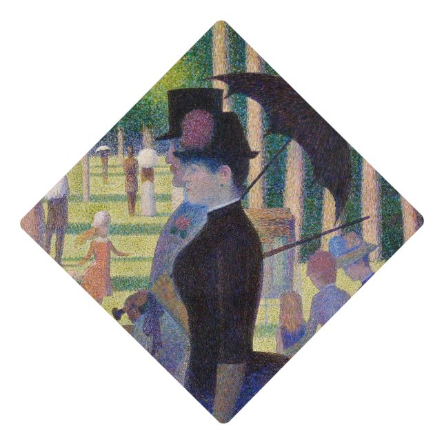 Georges Seurat - A Sunday on La Grande Jatte Graduation Cap Topper (Front)