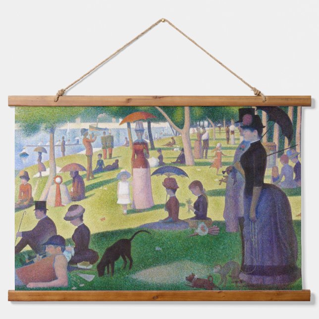 Georges Seurat - A Sunday on La Grande Jatte Hanging Tapestry (Front)