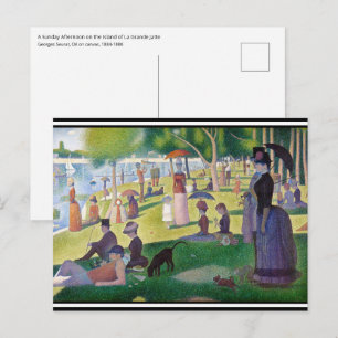 Georges Seurat - A Sunday on La Grande Jatte Postcard
