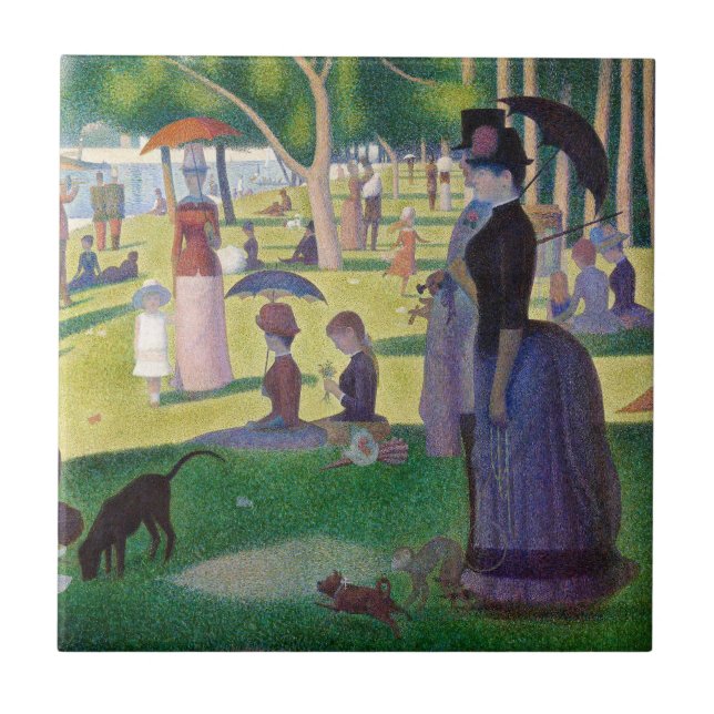 Georges Seurat - A Sunday on La Grande Jatte Tile (Front)