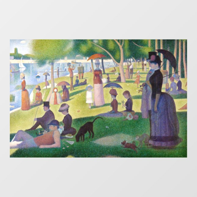 Georges Seurat - A Sunday on La Grande Jatte Window Cling (Sheet)