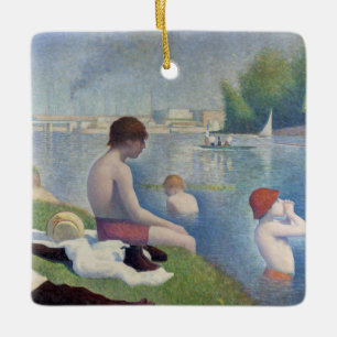 Georges Seurat - Bathers at Asnieres Ceramic Ornament