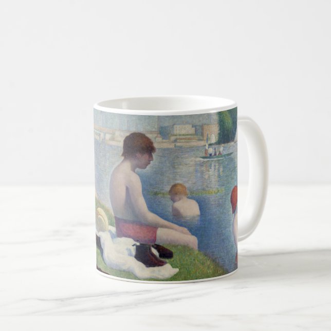 Georges Seurat - Bathers at Asnieres Coffee Mug (Front Right)