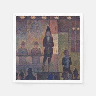 Georges Seurat - Circus Sideshow Napkin
