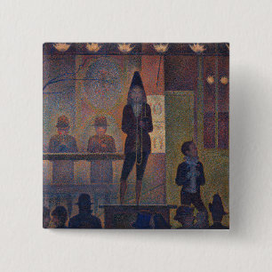 Georges Seurat - Circus Slideshow 2 Inch Square Button