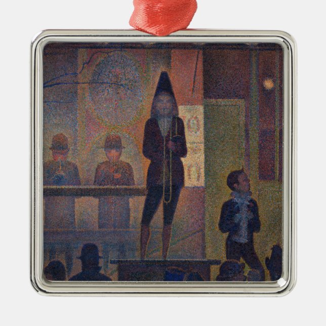 Georges Seurat - Circus Slideshow Metal Ornament (Front)