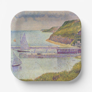 Georges Seurat - Port-en-Bessin at High Tide Paper Plate