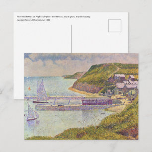 Georges Seurat - Port-en-Bessin at High Tide Postcard