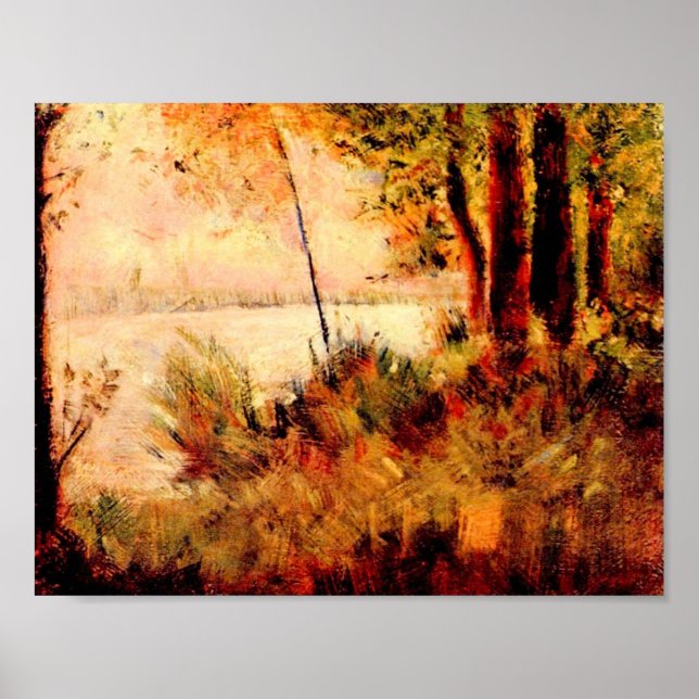 Georges Seurat-Seated slope Poster (Front)