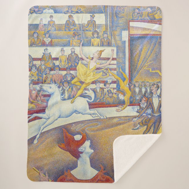 Georges Seurat - The Circus Sherpa Blanket (Front)