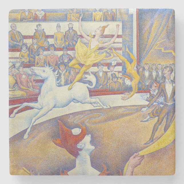 Georges Seurat - The Circus Stone Coaster (Front)