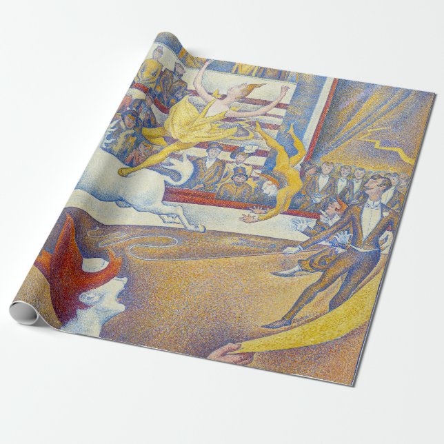 Georges Seurat - The Circus Wrapping Paper (Unrolled)