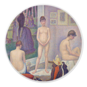 Georges Seurat - The Models Ceramic Knob