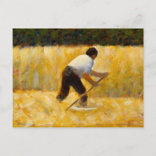 Georges Seurat - The Mower Postcard