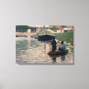 Georges Seurat - View of the Seine Canvas Print
