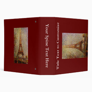 Georges Seurat's Painting: The Eiffel Tower (1889) Binder