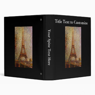 Georges Seurat's Painting: The Eiffel Tower (1889) Binder