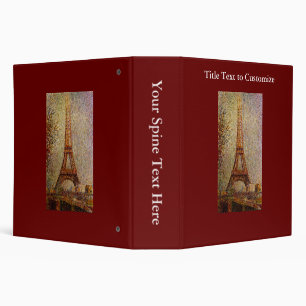 Georges Seurat's Painting: The Eiffel Tower (1889) Binder