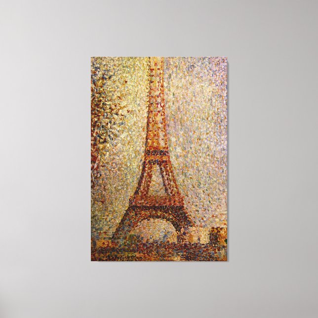 Georges Seurat's Painting: The Eiffel Tower (1889) Canvas Print (Front)
