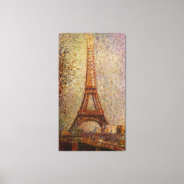 Georges Seurat's Painting: The Eiffel Tower (1889) Canvas Print (Front)