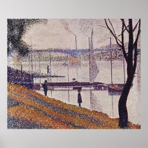 Georges Seurat's The Bridge at Courbevoie (1887) Poster