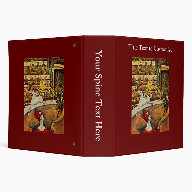 Georges Seurat's The Circus (1891) Binder (Background)