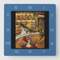 Georges Seurat's The Circus (1891) - Clown & Rider