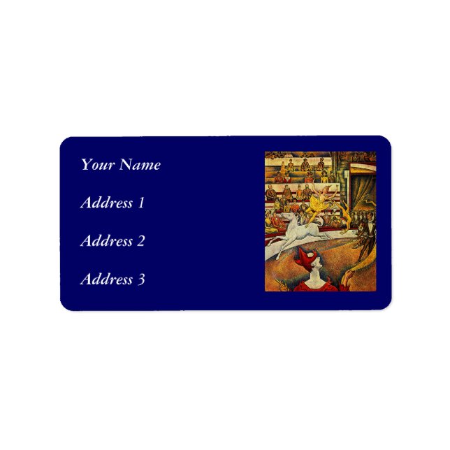 Georges Seurat's The Circus (1891) Label (Front)