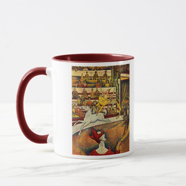 Georges Seurat's The Circus (1891) Mug (Left)