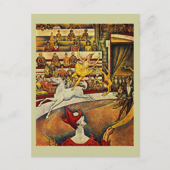 Georges Seurat's The Circus (1891) Postcard (Front)