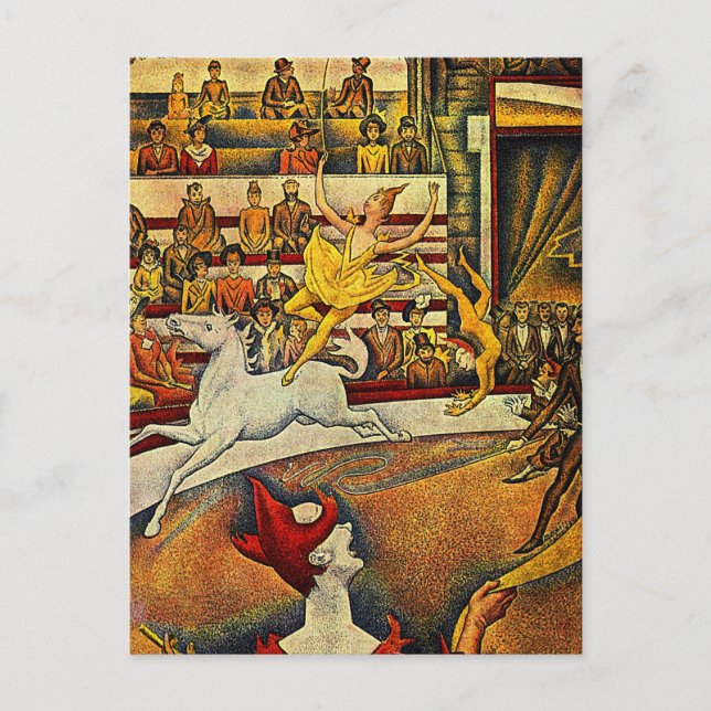Georges Seurat's The Circus (1891) Postcard (Front)