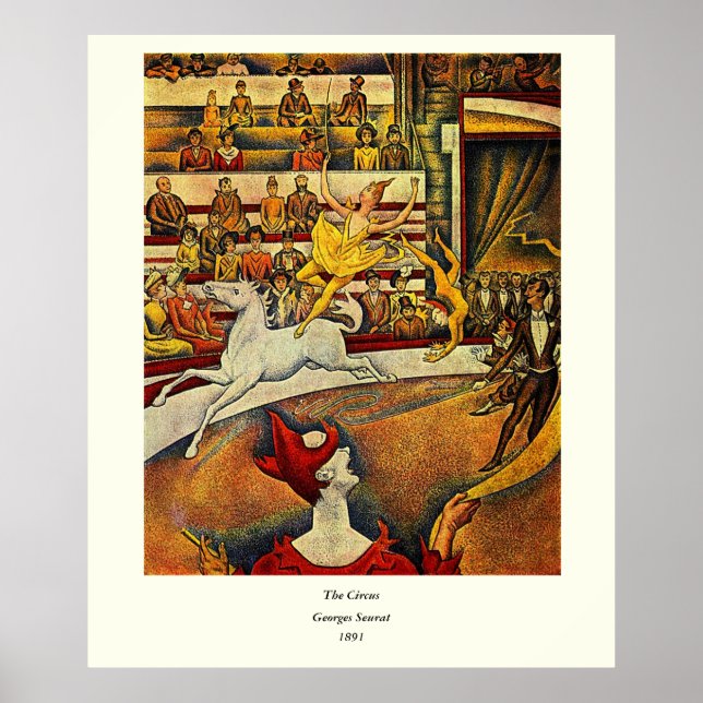 Georges Seurat's The Circus (1891) Poster (Front)