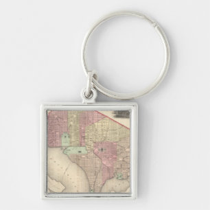 Georgetown and the City of Washington Keychain