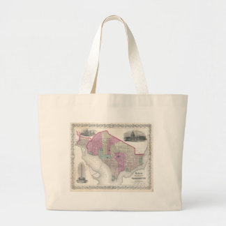 Georgetown and Washington DC Large Tote Bag