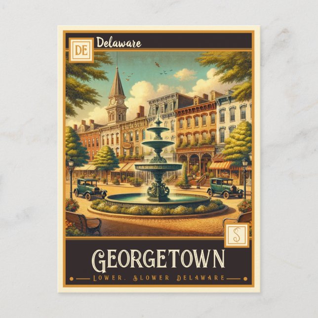 Georgetown, Delaware | Vintage Postcard (Front)
