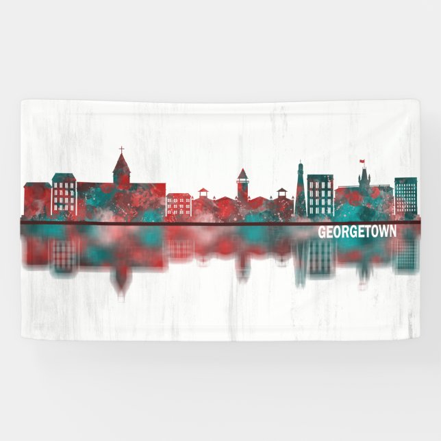 Georgetown Guyana Skyline Banner (Horizontal)