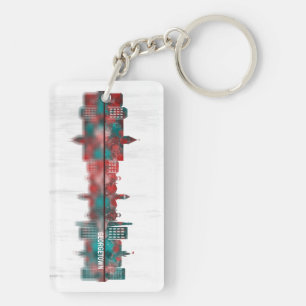 Georgetown Guyana Skyline Keychain