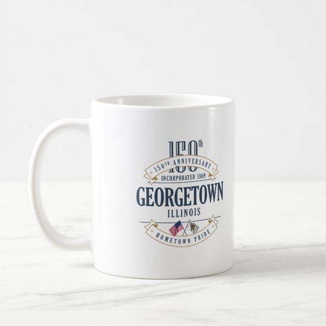 Georgetown, Illinois 150th Anniversary Mug (Left)