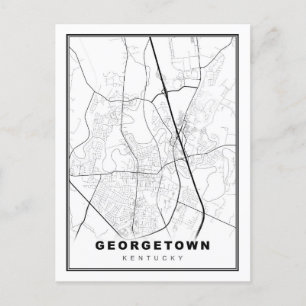 Georgetown Map Postcard