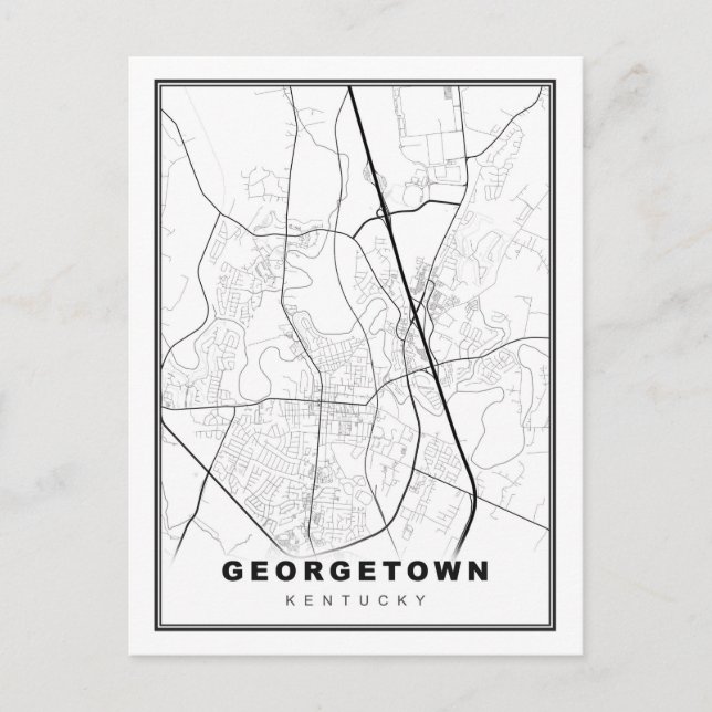 Georgetown Map Postcard (Front)