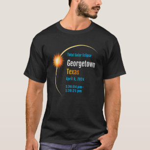 Georgetown Texas Tx Total Solar Eclipse 2024 1 T-Shirt