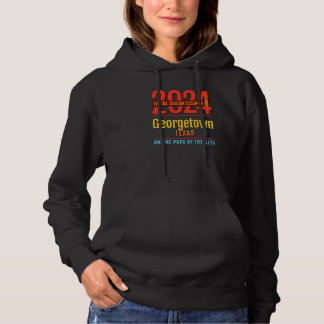 Georgetown Texas TX Total Solar Eclipse 2024  4  P Hoodie