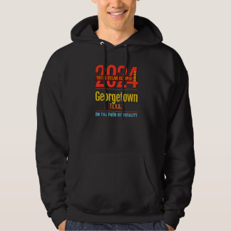 Georgetown Texas TX Total Solar Eclipse 2024  4  P Hoodie